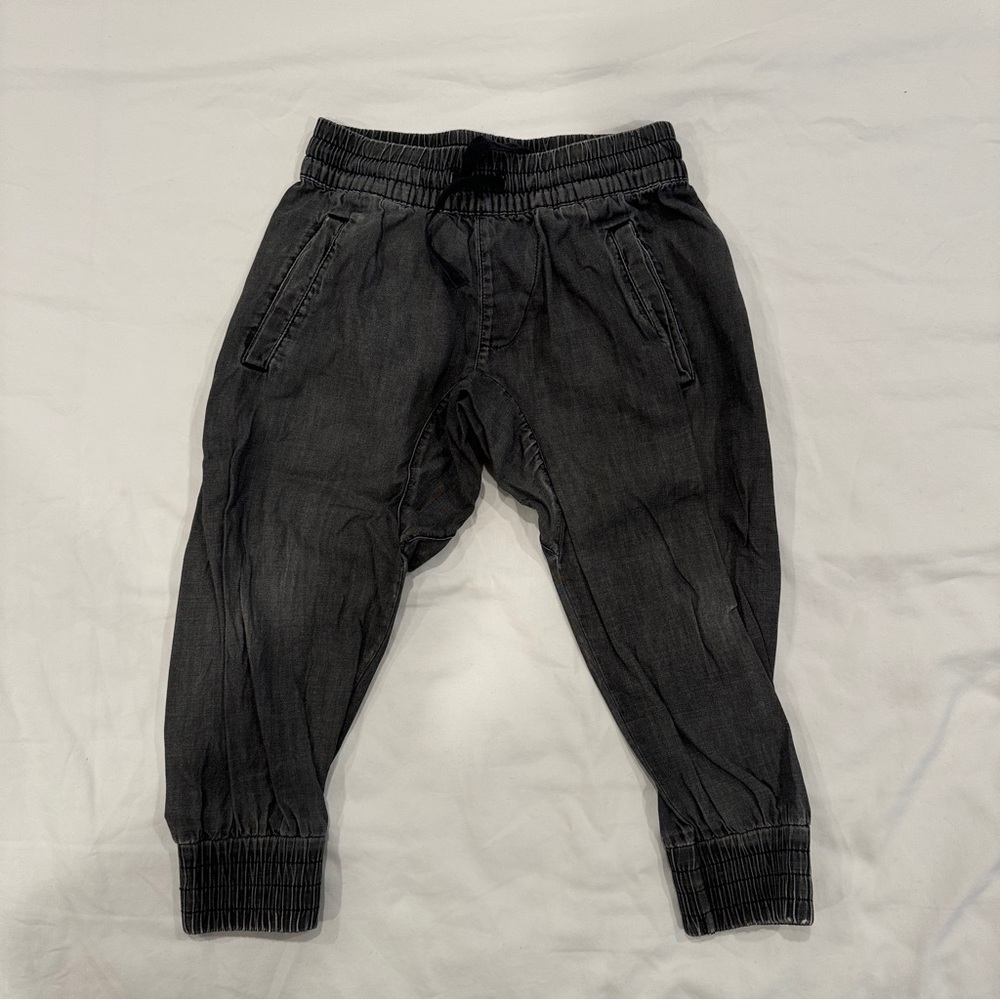 Munster Baby Boy Grey Denim Jogger - 2T